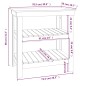 vidaXL Banco da Lavoro Grigio 78,5x50x80 cm in Legno Massello di Pino vidaXL Banco da Lavoro Grigio 78,5x50x80 cm in Legno Massello di Pino