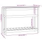 vidaXL Fioriera con Mensola Bianca 111,5x34,5x81cm Legno Massello Pino vidaXL Fioriera con Mensola Bianca 111,5x34,5x81cm Legno Massello Pino