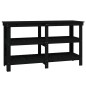 vidaXL Banco da Lavoro Nero 142,5x50x80 cm in Legno Massello di Pino vidaXL Banco da Lavoro Nero 142,5x50x80 cm in Legno Massello di Pino