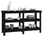 vidaXL Banco da Lavoro Nero 142,5x50x80 cm in Legno Massello di Pino vidaXL Banco da Lavoro Nero 142,5x50x80 cm in Legno Massello di Pino