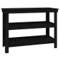 vidaXL Banco da Lavoro Nero 110,5x50x80 cm in Legno Massello di Pino vidaXL Banco da Lavoro Nero 110,5x50x80 cm in Legno Massello di Pino