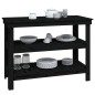 vidaXL Banco da Lavoro Nero 110,5x50x80 cm in Legno Massello di Pino vidaXL Banco da Lavoro Nero 110,5x50x80 cm in Legno Massello di Pino