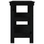 vidaXL Banco da Lavoro Nero 110,5x50x80 cm in Legno Massello di Pino vidaXL Banco da Lavoro Nero 110,5x50x80 cm in Legno Massello di Pino