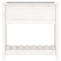 vidaXL Fioriera con Mensola Bianca 82,5x34,5x81cm Legno Massello Pino vidaXL Fioriera con Mensola Bianca 82,5x34,5x81cm Legno Massello Pino