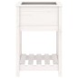 vidaXL Fioriera con Mensola Bianca 54x54x81 cm Legno Massello di Pino vidaXL Fioriera con Mensola Bianca 54x54x81 cm Legno Massello di Pino