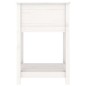 vidaXL Fioriera con Mensola Bianca 54x54x81 cm Legno Massello di Pino vidaXL Fioriera con Mensola Bianca 54x54x81 cm Legno Massello di Pino