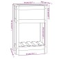vidaXL Fioriera con Mensola Grigia 54x34,5x81cm Legno Massello di Pino vidaXL Fioriera con Mensola Grigia 54x34,5x81cm Legno Massello di Pino