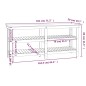 vidaXL Banco da Lavoro Miele 181x50x80 cm in Legno Massello di Pino