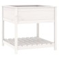 vidaXL Fioriera con Mensola Bianca 82,5x82,5x81 cm Legno Massello Pino vidaXL Fioriera con Mensola Bianca 82,5x82,5x81 cm Legno Massello Pino