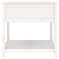 vidaXL Fioriera con Mensola Bianca 82,5x82,5x81 cm Legno Massello Pino vidaXL Fioriera con Mensola Bianca 82,5x82,5x81 cm Legno Massello Pino