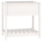 vidaXL Fioriera con Mensola Bianca 82,5x54x81cm in Legno Massello Pino vidaXL Fioriera con Mensola Bianca 82,5x54x81cm in Legno Massello Pino