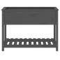 vidaXL Fioriera con Mensola Grigia 111,5x54x81 cm Legno Massello Pino vidaXL Fioriera con Mensola Grigia 111,5x54x81 cm Legno Massello Pino