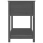 vidaXL Fioriera con Mensola Grigia 111,5x54x81 cm Legno Massello Pino vidaXL Fioriera con Mensola Grigia 111,5x54x81 cm Legno Massello Pino