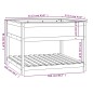 vidaXL Fioriera con Mensola Miele 111,5x111,5x81cm Legno Massello Pino vidaXL Fioriera con Mensola Miele 111,5x111,5x81cm Legno Massello Pino
