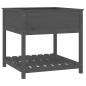 vidaXL Fioriera con Mensola Grigia 82,5x82,5x81 cm Legno Massello Pino vidaXL Fioriera con Mensola Grigia 82,5x82,5x81 cm Legno Massello Pino