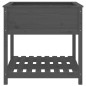 vidaXL Fioriera con Mensola Grigia 82,5x82,5x81 cm Legno Massello Pino vidaXL Fioriera con Mensola Grigia 82,5x82,5x81 cm Legno Massello Pino