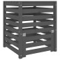 vidaXL Compostiera Grigia 63,5x63,5x77,5 cm in Legno Massello di Pino vidaXL Compostiera Grigia 63,5x63,5x77,5 cm in Legno Massello di Pino