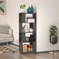 Libreria/Divisorio Grigio 51x25x132 cm Legno Massello di Pino Libreria/Divisorio Grigio 51x25x132 cm Legno Massello di Pino