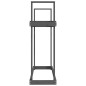 vidaXL Portalegna Grigio 110x35x108,5 cm in Legno Massello di Pino vidaXL Portalegna Grigio 110x35x108,5 cm in Legno Massello di Pino