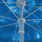 vidaXL Ombrellone da Spiaggia Hawaii Blu 180 cm vidaXL Ombrellone da Spiaggia Hawaii Blu 180 cm