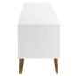 Mobile TV MOLDE Bianca 158x40x49 cm in Legno Massello di Pino Mobile TV MOLDE Bianca 158x40x49 cm in Legno Massello di Pino