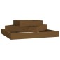 vidaXL Fioriera Miele 83x83x27 cm in Legno Massello di Pino