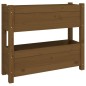 vidaXL Fioriera Miele 77x25x66 cm in Legno Massello di Pino