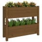vidaXL Fioriera Miele 77x25x66 cm in Legno Massello di Pino