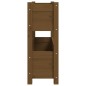 vidaXL Fioriera Miele 77x25x66 cm in Legno Massello di Pino