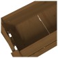 vidaXL Fioriera Miele 77x25x66 cm in Legno Massello di Pino