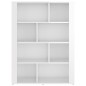 Credenza Bianco Lucido 80x30x106 cm in Legno Multistrato Credenza Bianco Lucido 80x30x106 cm in Legno Multistrato