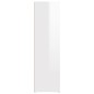 Credenza Bianco Lucido 80x30x106 cm in Legno Multistrato Credenza Bianco Lucido 80x30x106 cm in Legno Multistrato