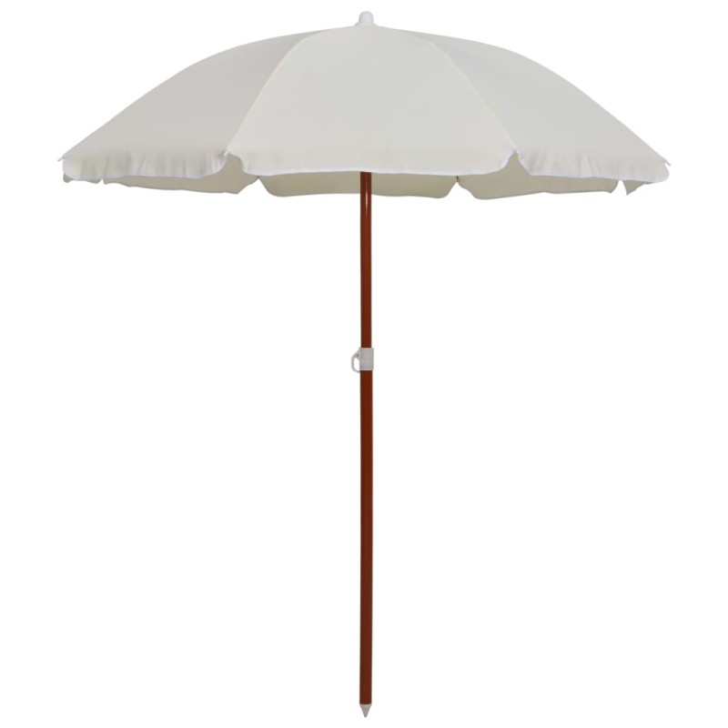 Ombrellone con Palo in Acciaio 180 cm Sabbia Ombrellone con Palo in Acciaio 180 cm Sabbia