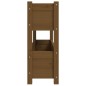 vidaXL Fioriera Marrone Ambra 112x25x66 cm in Legno Massello di Pino vidaXL Fioriera Marrone Ambra 112x25x66 cm in Legno Massello di Pino