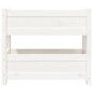 vidaXL Fioriera Bianca 77x25x66 cm in Legno Massello di Pino vidaXL Fioriera Bianca 77x25x66 cm in Legno Massello di Pino