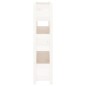vidaXL Fioriera Bianca 77x25x104,5 cm in Legno Massello di Pino