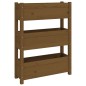 vidaXL Fioriera Miele 77x25x104,5 cm in Legno Massello di Pino vidaXL Fioriera Miele 77x25x104,5 cm in Legno Massello di Pino