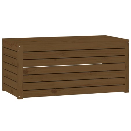 vidaXL Contenitore Giardino Miele 101x50,5x46,5 cm Legno Massello Pino