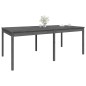 vidaXL Tavolo da Giardino Grigio 203,5x100x76cm Legno Massello di Pino
