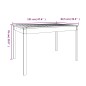 vidaXL Tavolo da Giardino 121x82,5x76 cm in Legno Massello di Douglas vidaXL Tavolo da Giardino 121x82,5x76 cm in Legno Massello di Douglas
