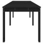 vidaXL Tavolo da Giardino Nero 159,5x82,5x76 cm Legno Massello di Pino vidaXL Tavolo da Giardino Nero 159,5x82,5x76 cm Legno Massello di Pino