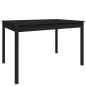 vidaXL Tavolo da Giardino Nero 121x82,5x76 cm Legno Massello di Pino vidaXL Tavolo da Giardino Nero 121x82,5x76 cm Legno Massello di Pino
