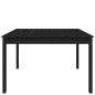 vidaXL Tavolo da Giardino Nero 121x82,5x76 cm Legno Massello di Pino vidaXL Tavolo da Giardino Nero 121x82,5x76 cm Legno Massello di Pino
