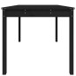 vidaXL Tavolo da Giardino Nero 121x82,5x76 cm Legno Massello di Pino vidaXL Tavolo da Giardino Nero 121x82,5x76 cm Legno Massello di Pino