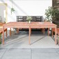 vidaXL Tavolo da Giardino 203,5x100x76cm in Legno Massello di Douglas vidaXL Tavolo da Giardino 203,5x100x76cm in Legno Massello di Douglas