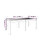 vidaXL Tavolo da Giardino 203,5x100x76cm in Legno Massello di Douglas vidaXL Tavolo da Giardino 203,5x100x76cm in Legno Massello di Douglas