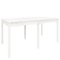 vidaXL Tavolo da Giardino Bianco 159,5x82,5x76cm Legno Massello Pino vidaXL Tavolo da Giardino Bianco 159,5x82,5x76cm Legno Massello Pino