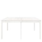 vidaXL Tavolo da Giardino Bianco 159,5x82,5x76cm Legno Massello Pino vidaXL Tavolo da Giardino Bianco 159,5x82,5x76cm Legno Massello Pino