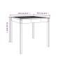 vidaXL Tavolo da Giardino 82,5x82,5x76 cm in Legno Massello di Pino