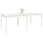 vidaXL Tavolo da Giardino Bianco 203,5x100x76cm Legno Massello di Pino vidaXL Tavolo da Giardino Bianco 203,5x100x76cm Legno Massello di Pino